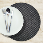 60 Jogo Americano Restaurante Redondo Antiderrapante Flexpt