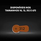 60 Pilhas Auditivas Nº 312 Duracell
