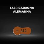 60 Pilhas Auditivas Nº 312 Duracell