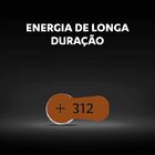 60 Pilhas Auditivas Nº 312 Duracell