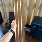 60 Placas Adesivas Painel De Parede Ripado Montável Mdf 50x11