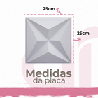 60 Placas Estrelar 3d Revestimento De Parede Pvc 25cm X 25cm