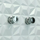 6 Acabamento Registro C40 Metal Cromado Base Padrão Deca 16 E