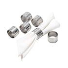 6 Anéis De Guardanapo Wolff Elegance De Prata 4,5cm X 3,5cm