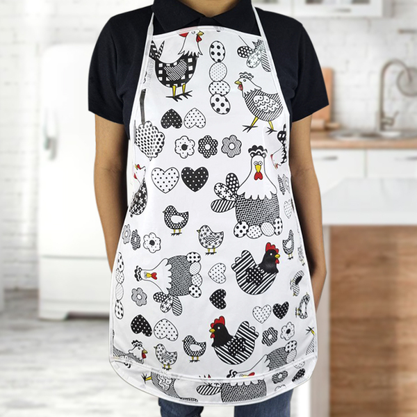 6 Avental Cozinha Pvc Impermeável Limpa Fácil Estampado Gal