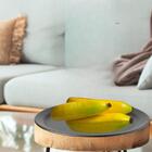 6 Bananas Decorativas Realistas - Fruta Em Poliestireno Para
