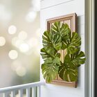 6 Buques De Folhas Verdes Silicone Costela De Adão Artificial