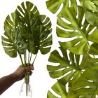 6 Buques De Folhas Verdes Silicone Costela De Adão Artificial