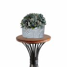 6 Buquês De Mini Hortênsias Azuis 26 Cm Artificiais Para Deco