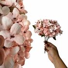 6 Buquês De Mini Hortênsias Rosas 26 Cm Artificiais Para Deco