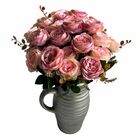6 Buquês Decorativos Com Folhagens E Rosas  Artificiais Enfei