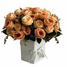 6 Buquês Decorativos Com Folhagens E Rosas Artificiais Enfeit