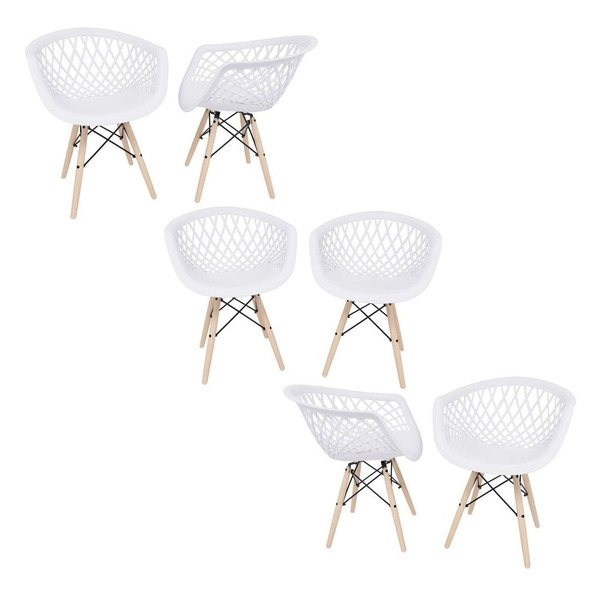 6 Cadeiras  Para Salão De Beleza Clássica