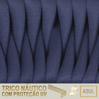 6 Cadeiras Atenas Tricô Náutico E Alumínio Com Proteção Uv Pa