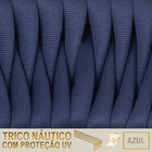 6 Cadeiras Atenas Tricô Náutico E Alumínio Com Proteção Uv Pa