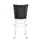 6 Cadeiras Branca Para Cozinha Hawai Café  Branco