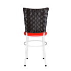 6 Cadeiras Branca Para Cozinha Hawai Café  Vermelho