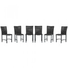 6 Cadeiras Corda Náutica Cannes Em Alumínio Com Pintura Eletr