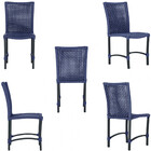 6 Cadeiras Corda Náutica Cannes Em Alumínio Com Pintura Eletr