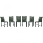 6 Cadeiras Corda Náutica Cannes Em Alumínio Com Pintura Eletr