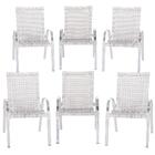 6 Cadeiras De Area Em Aluminio E Fibra Sintetica Colombia Ide