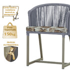 6 Cadeiras De Jantar Área Noronha Em Alumínio Com Pintura Fen