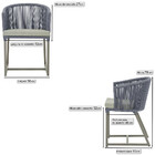 6 Cadeiras De Jantar Área Noronha Em Alumínio Com Pintura Fen