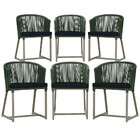6 Cadeiras De Jantar Área Noronha Em Alumínio Com Pintura Fen
