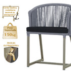 6 Cadeiras De Jantar Área Noronha Em Alumínio Com Pintura Fen