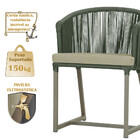 6 Cadeiras De Jantar Área Noronha Em Alumínio Com Pintura Fen