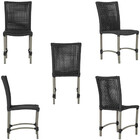 6 Cadeiras De Jantar Cannes De Alumínio Com Pintura Fendi E T