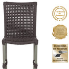 6 Cadeiras De Jantar Cannes De Alumínio Com Pintura Fendi E T