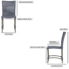 6 Cadeiras De Jantar Cannes De Alumínio Com Pintura Fendi E T