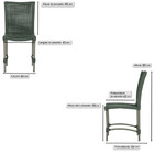 6 Cadeiras De Jantar Cannes De Alumínio Com Pintura Fendi E T