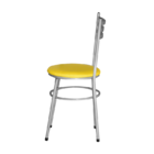 6 Cadeiras Epoxi Cinza Para Cozinha  Amarelo
