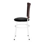 6 Cadeiras Para Cozinha Branca Hawai Avelã Preto