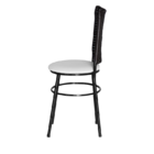 6 Cadeiras Pretas Para Cozinha Hawai Café  Branco