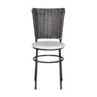 6 Cadeiras Pretas Para Cozinha Hawai Café  Branco