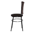 6 Cadeiras Pretas Para Cozinha Hawai Cappuccino  Marrom