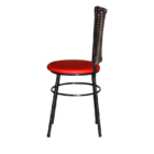 6 Cadeiras Pretas Para Cozinha Hawai Cappuccino  Vermelho