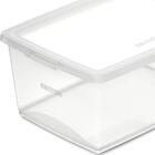 6 Caixas Organizadoras 15l Plástico Empilháveis Com Tampa My