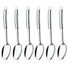 6 Colheres De Servir Top Pratic Inox 32,5cm Brinox Restaurant