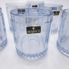 6 Copos Baixos Em Vidro 320ml Splendor Azul