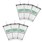 6 Copos Com Tampa E Canudo Personalizados Eco Mude Um Hábito