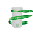 6 Copos Eco Branco Com Cordão Green Cups 280 Ml