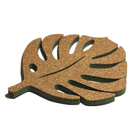 6 Descanso Suporte De Panela Travessa Folha Cortiça Natural