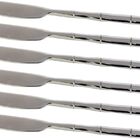 6 Espátulas De Patê Steel Wood Bambu Em Inox L’hermitage