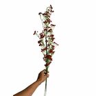 6 Flores Artificiais De Mosquitinho Vermelho Para Ambientes C