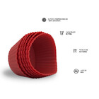 6 Formas De Silicone Para Mini Cupcake Bolo Muffin - 70ml