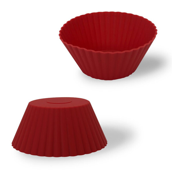 6 Formas De Silicone Para Mini Cupcake Bolo Muffin - 70ml